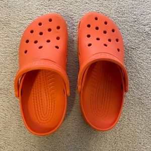 Orange Crocs Size 9